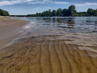 river and clouds