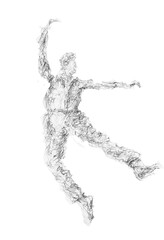 A man dancing classic movements