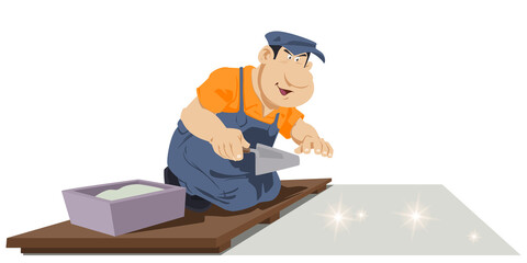 Happy builder finished job.