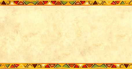 Grunge background with ethnicity ornaments