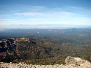 Mt Lassen, volcanic, mountains, views, lake, forest