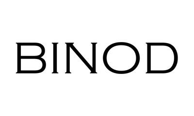 binod text isolated on white background