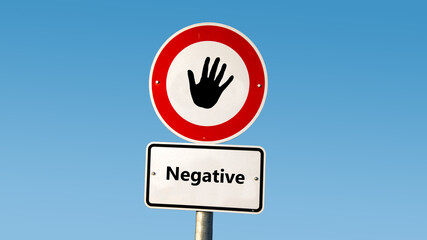 Street Sign to Affirmative versus Negative