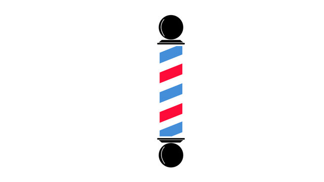 barber pole icon illlustration design