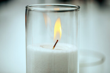 Obraz na płótnie Canvas candle in the dark. Candle. Fire. 