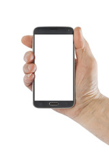 Hand with smartphone