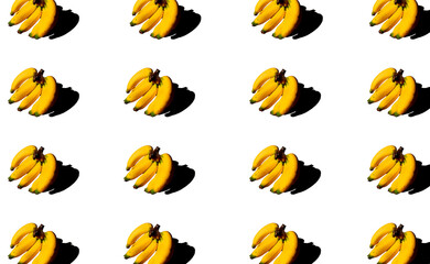 bananas in patterns with colorful background.