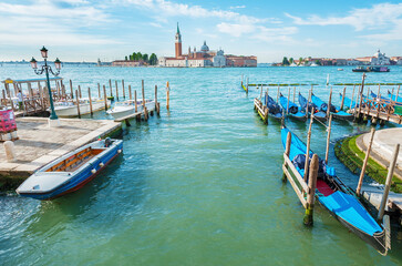 Fototapeta na wymiar Grand Canal of historical city Venice, Italy
