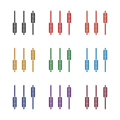 Volume level icon, color set