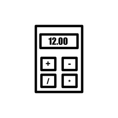 Calculator line icon. Design template vector