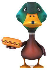 Fun duck - 3D Illustration