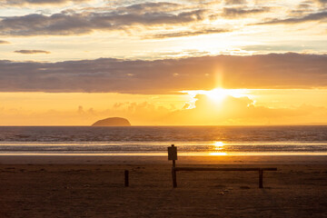 Fototapeta premium sunset on the beach
