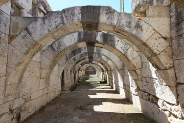Fototapeta na wymiar Agora of Smyrna in Izmir, Turkey