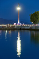 lighthouse in the port
