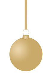 Ball for the Christmas tree on white background