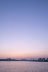 seoul sunset skylines