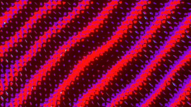 abstrakte, geometrische Formen in Bewegung / farbige 3D Videos