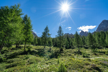 Gailtal Alps in East Tyrol, Austria