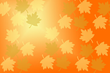 Beautiful Autumn Leaves Background Design use as poster, card, wallpaper or Banner