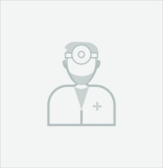 doctor simple icon. illustration for web and mobile design.