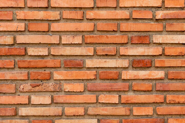 Weathered stained old brick wall background