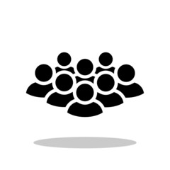 People icon in trendy flat style. Business people / Group symbol for your web site design, logo, app, UI Vector EPS 10. - Vector