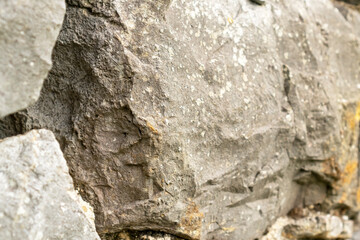 Close-up of natural large stones