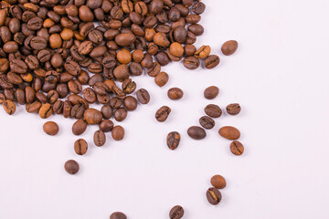 coffee beans on a white background