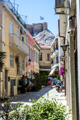 Street Scene in Athens, Greece.