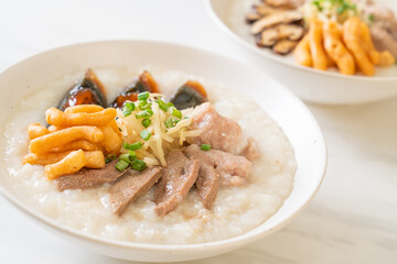 Pork Congee or Porridge with Pork