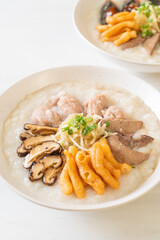 Pork Congee or Porridge with Pork