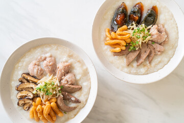 Pork Congee or Porridge with Pork