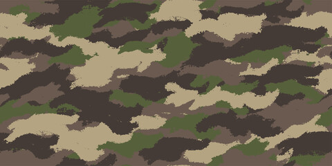 Fototapeta premium Camouflage background. Seamless pattern.Vector. 迷彩パターン 