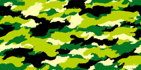 Obraz premium Camouflage background. Seamless pattern.Vector. 迷彩パターン 