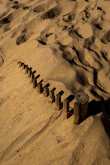 sand dunes in atlantic coastline in north Portugal