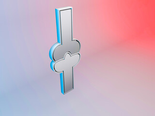 bones and joint icon 3d illustration