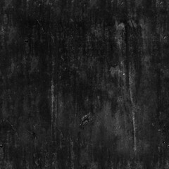Seamless Black Walls Textures. Tileable loft background.