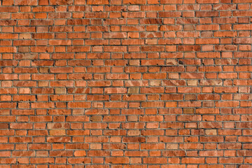Fototapeta premium Old wall of the red bricks for background