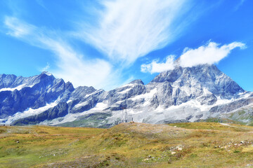 Panorama of the Matterhorn, seen from Plan Maison