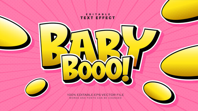 Baby Boo text Style Effect