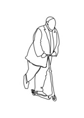 Drawings one line, young modeling poses