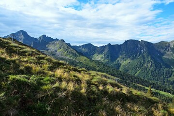 Austrian Alps-view on the Alps from Hauser Kaibling