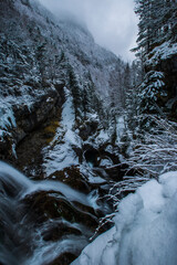 Winter in Ordesa and Monte Perdido National Park, Pyrenees, Spain