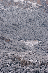 Son Nebot y sierra Des Teixos, Escorca, sierra de tramontana, mallorca, islas baleares, españa, europa