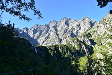 Kaczy Wodospad Tatry Słowackie TANAP Dolina Bialej Wody mountains