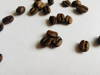 coffee beans on burlap