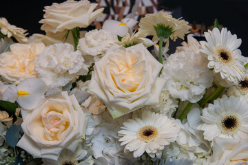 Bunch of beautiful delicate pastel  flowers
