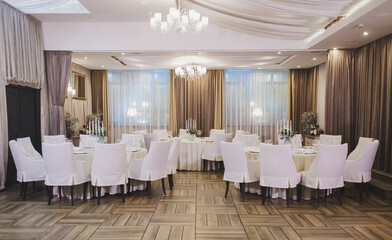 classic interior of  restaurant