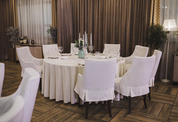 interior of the french restaurant