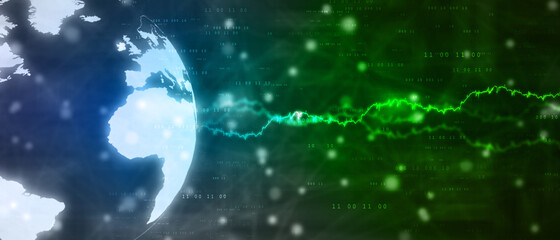 2d illustration world map abstract background